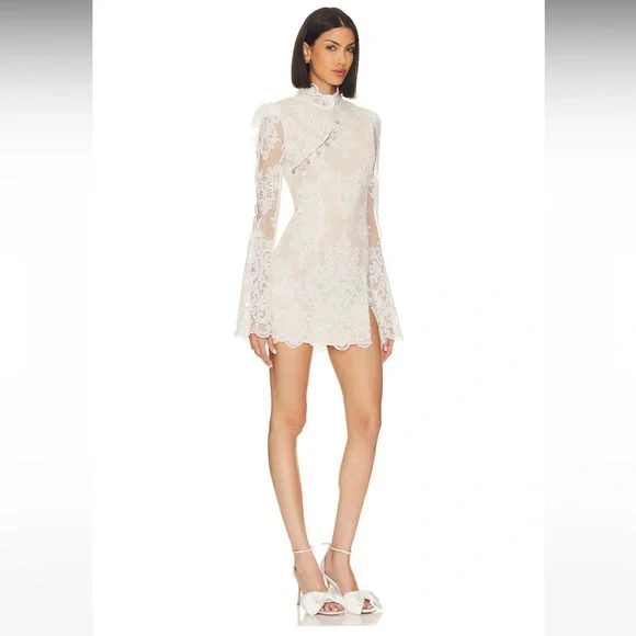 NWOT! Stone Cold Fox x REVOLVE Allure Dress in White - Picture 2 of 16